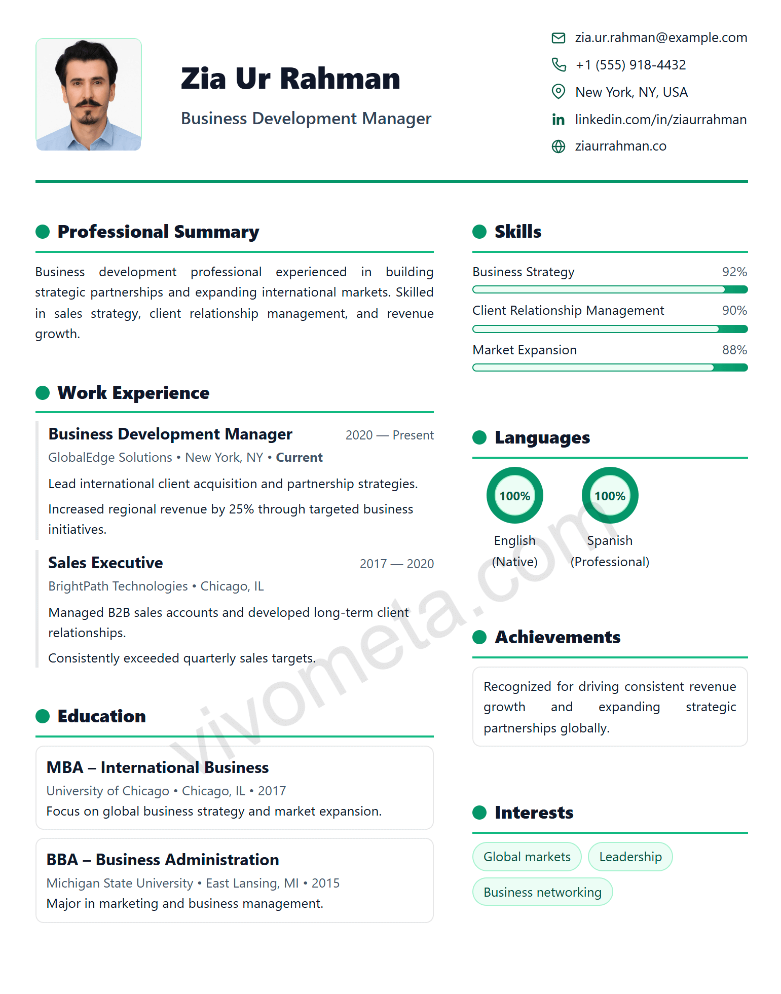 Global Premium Emerald Corporate Elite